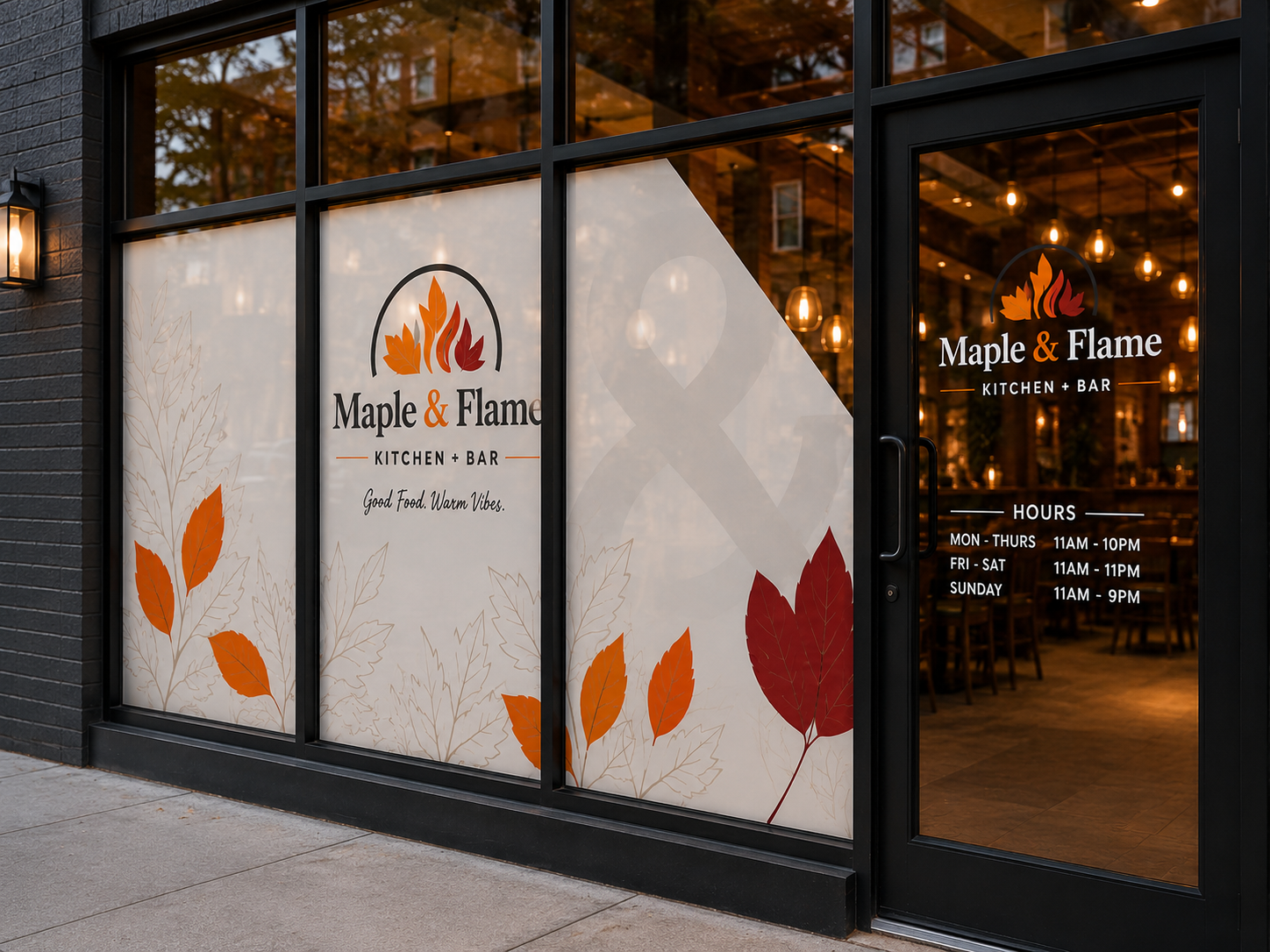 Window graphics for Greater Toronto Area business that was created by Formify Labs.